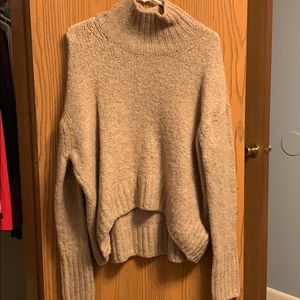 Turtle neck long sweater